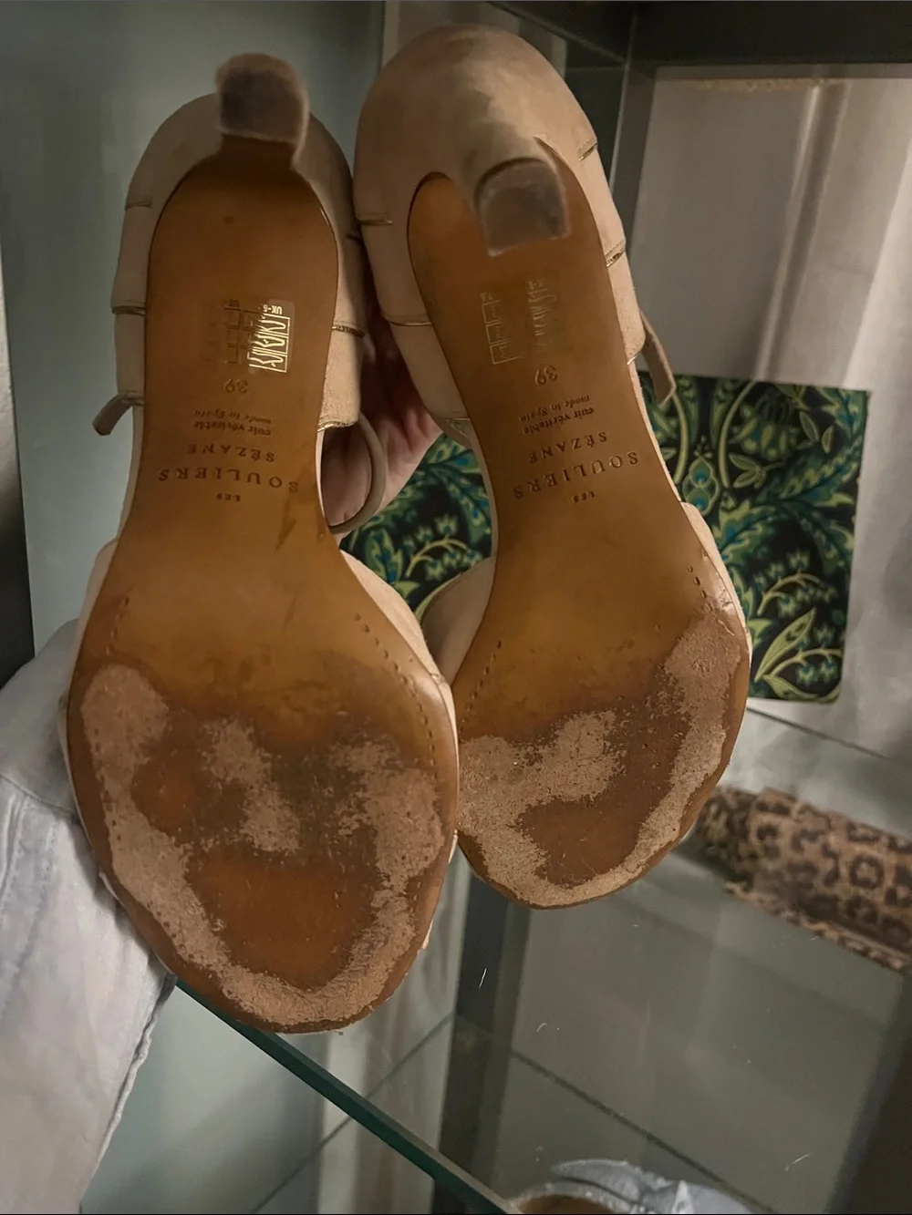 Sezane Talons dorés Size 39 or 8.5 - Picture 5 of 7